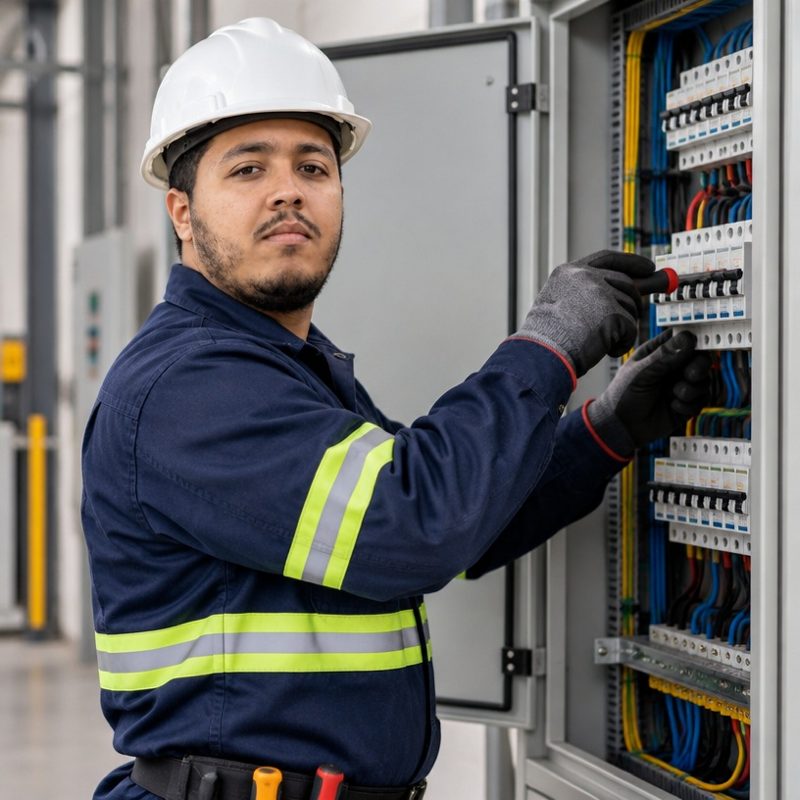 Manutenção de quadro elétrico — Tiago de Oliveira Pereira, Eletrotécnico
